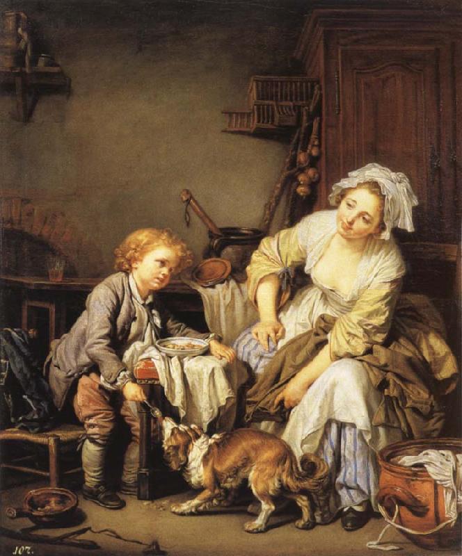Jean Baptiste Greuze The Verwohnte child oil painting image